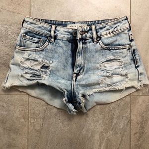 Denim shorts